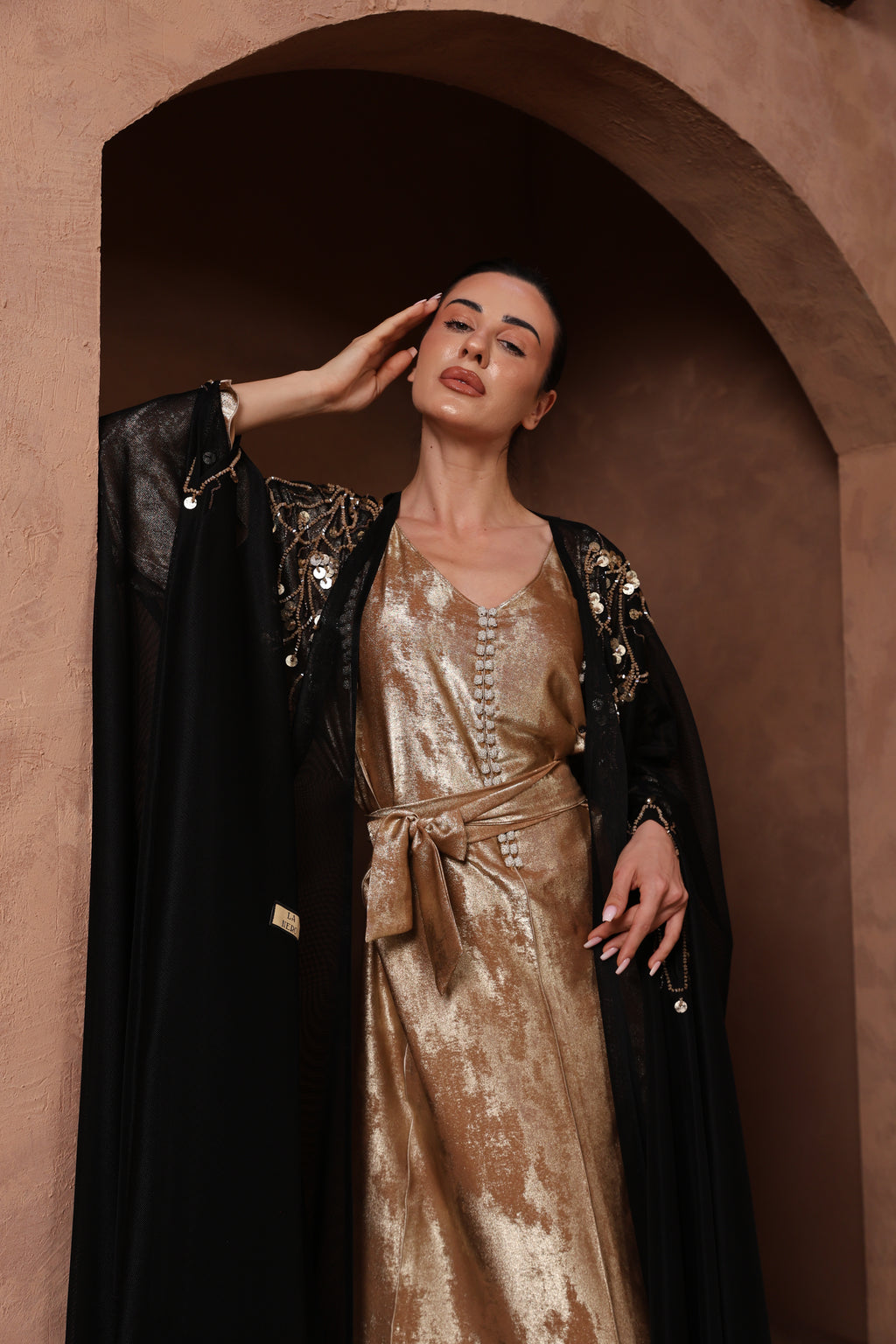 Antique Gold Dogma Dress