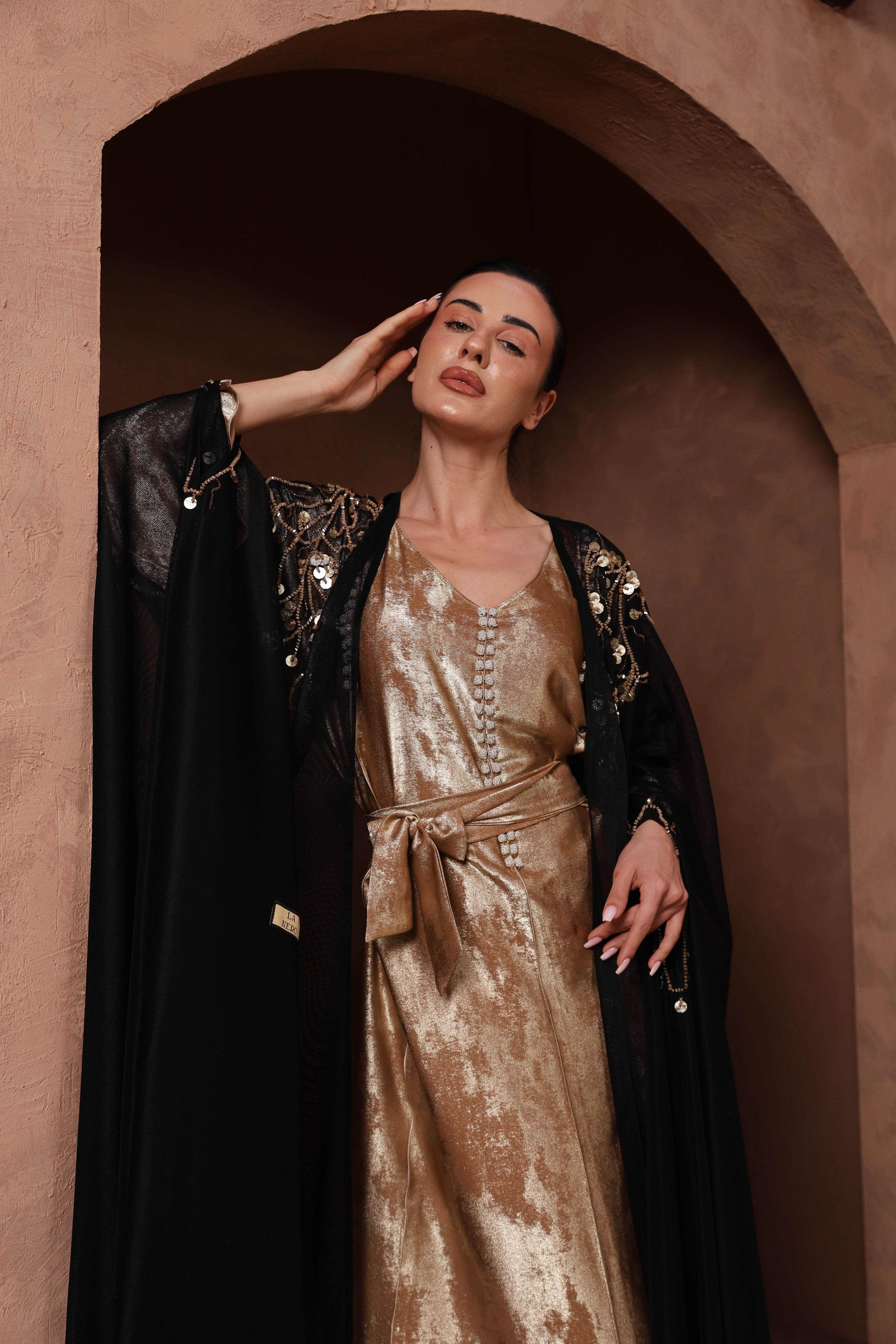 Antique Gold Dogma Dress