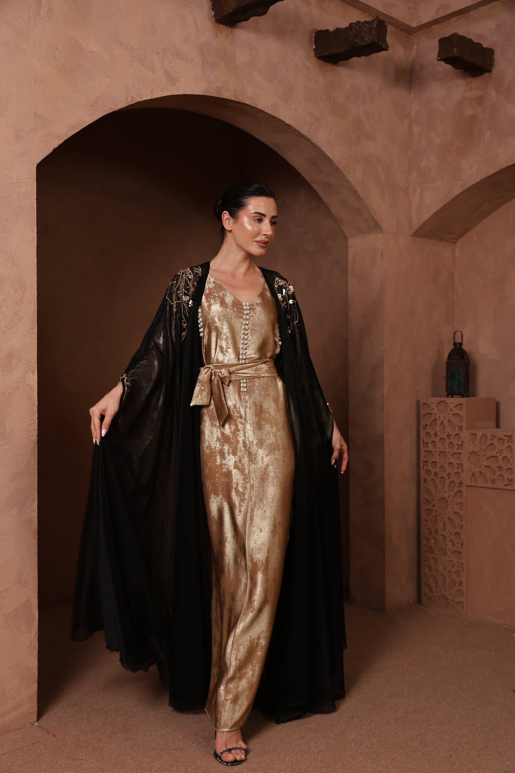 Antique Gold Dogma Dress