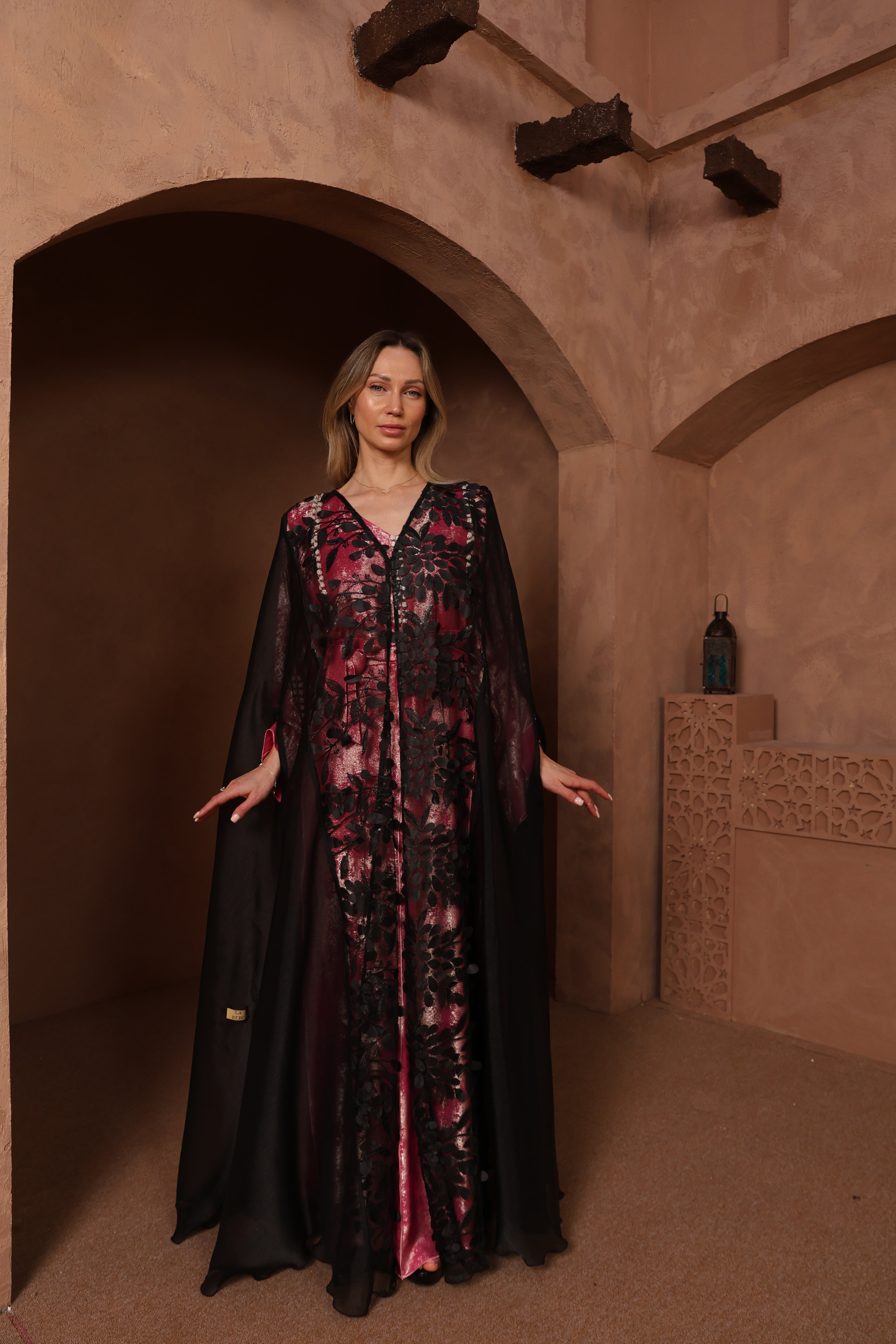 Noir Wing Wedding Abaya