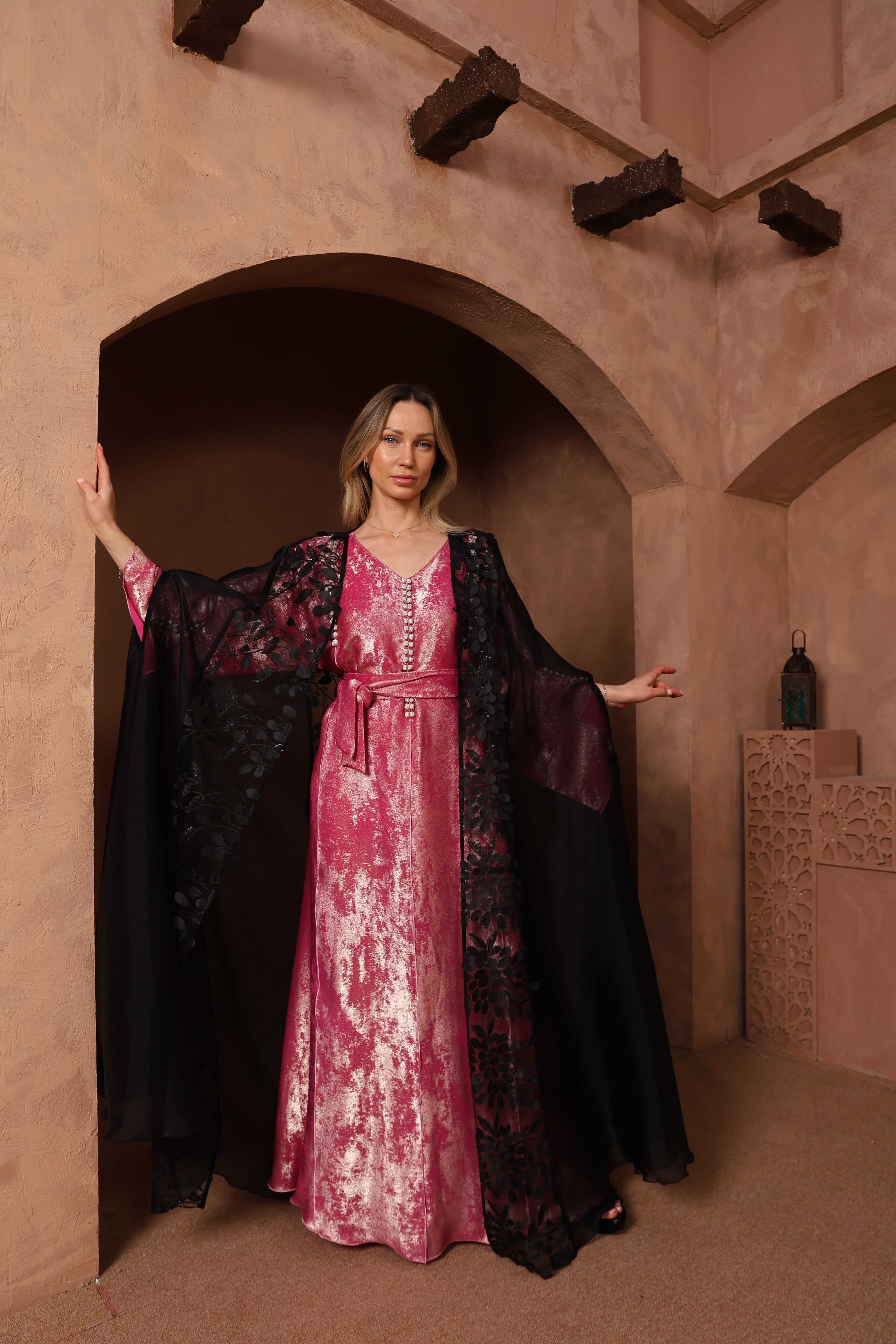 Noir Wing Wedding Abaya
