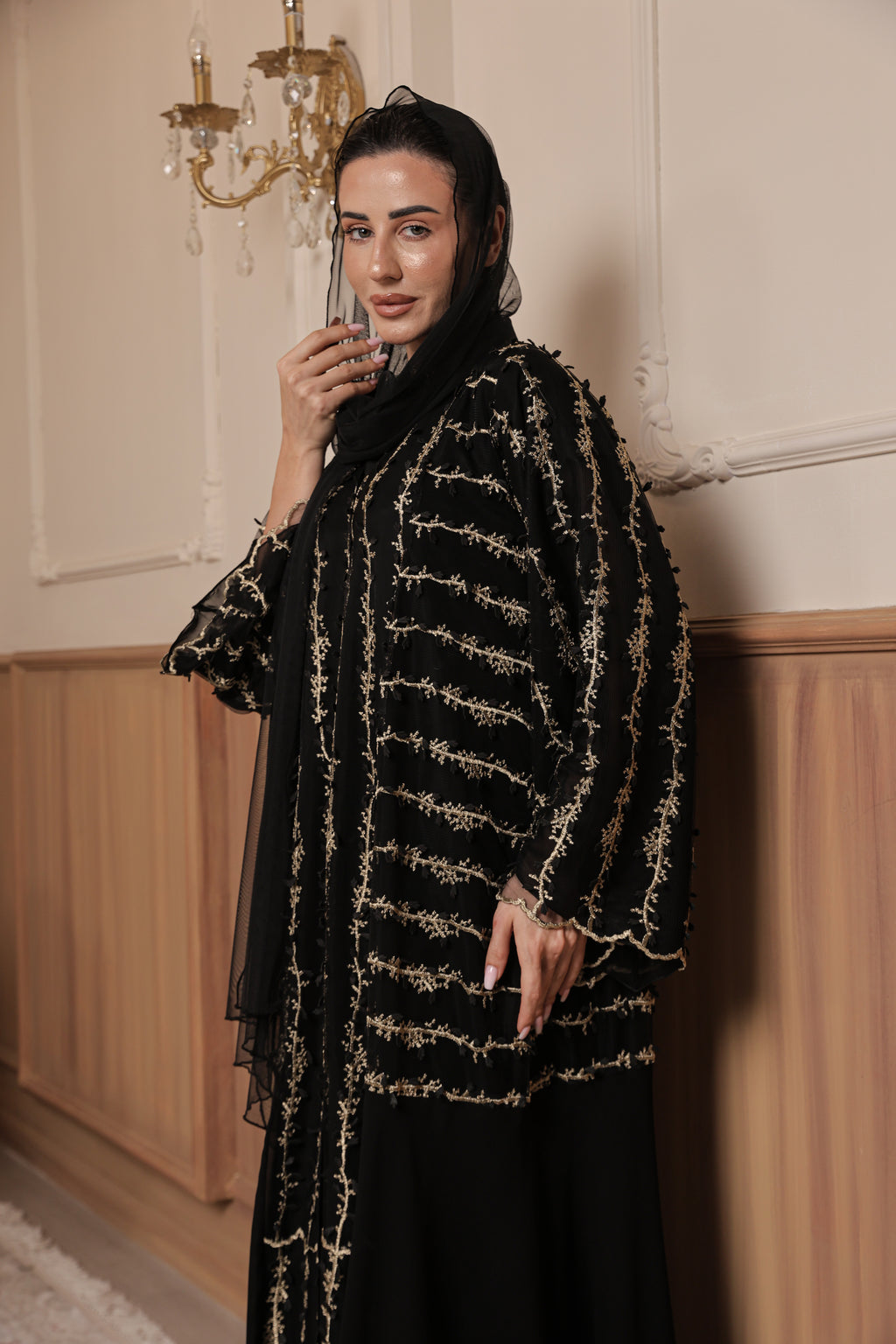 Golden Vine Abaya