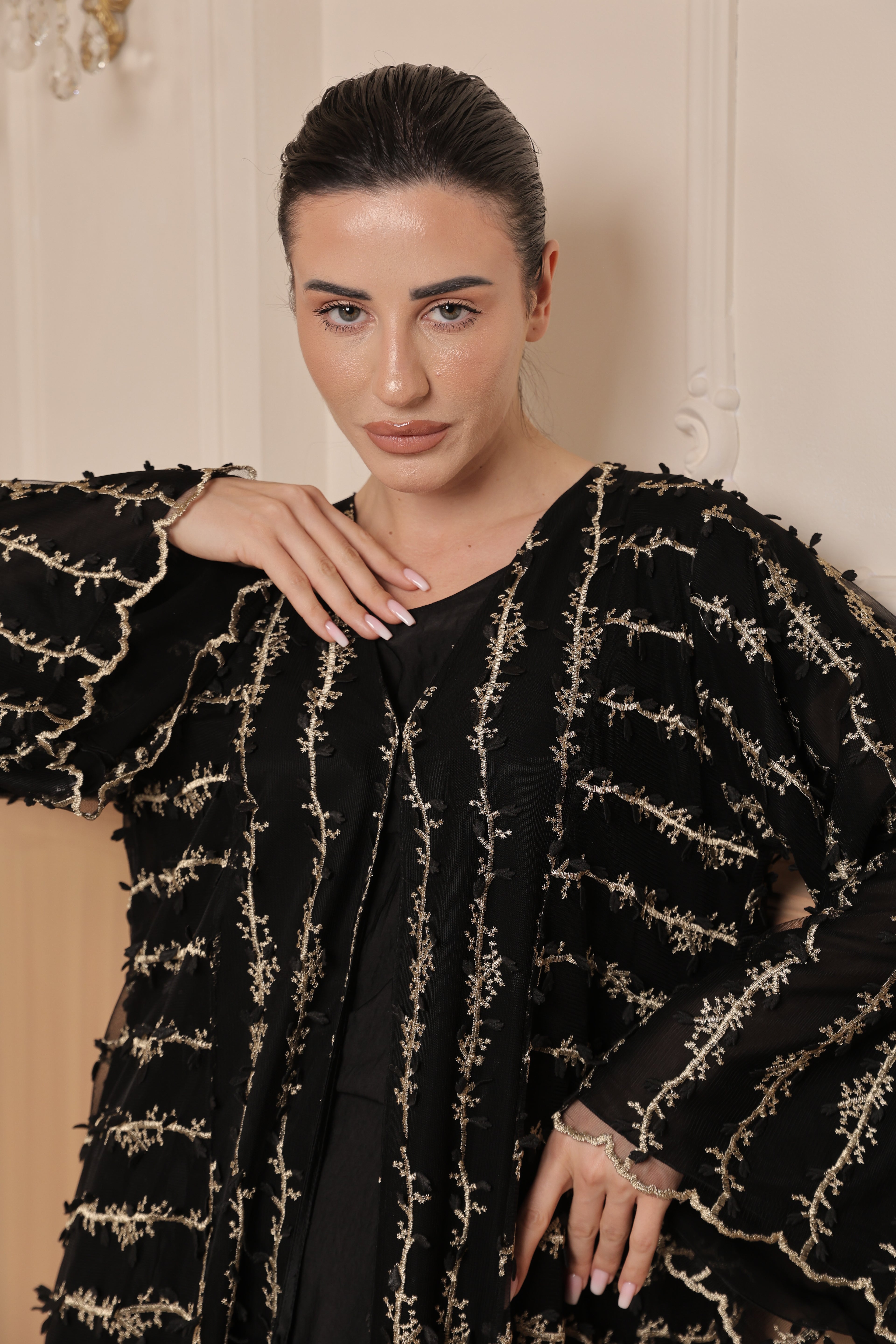 Golden Vine Abaya