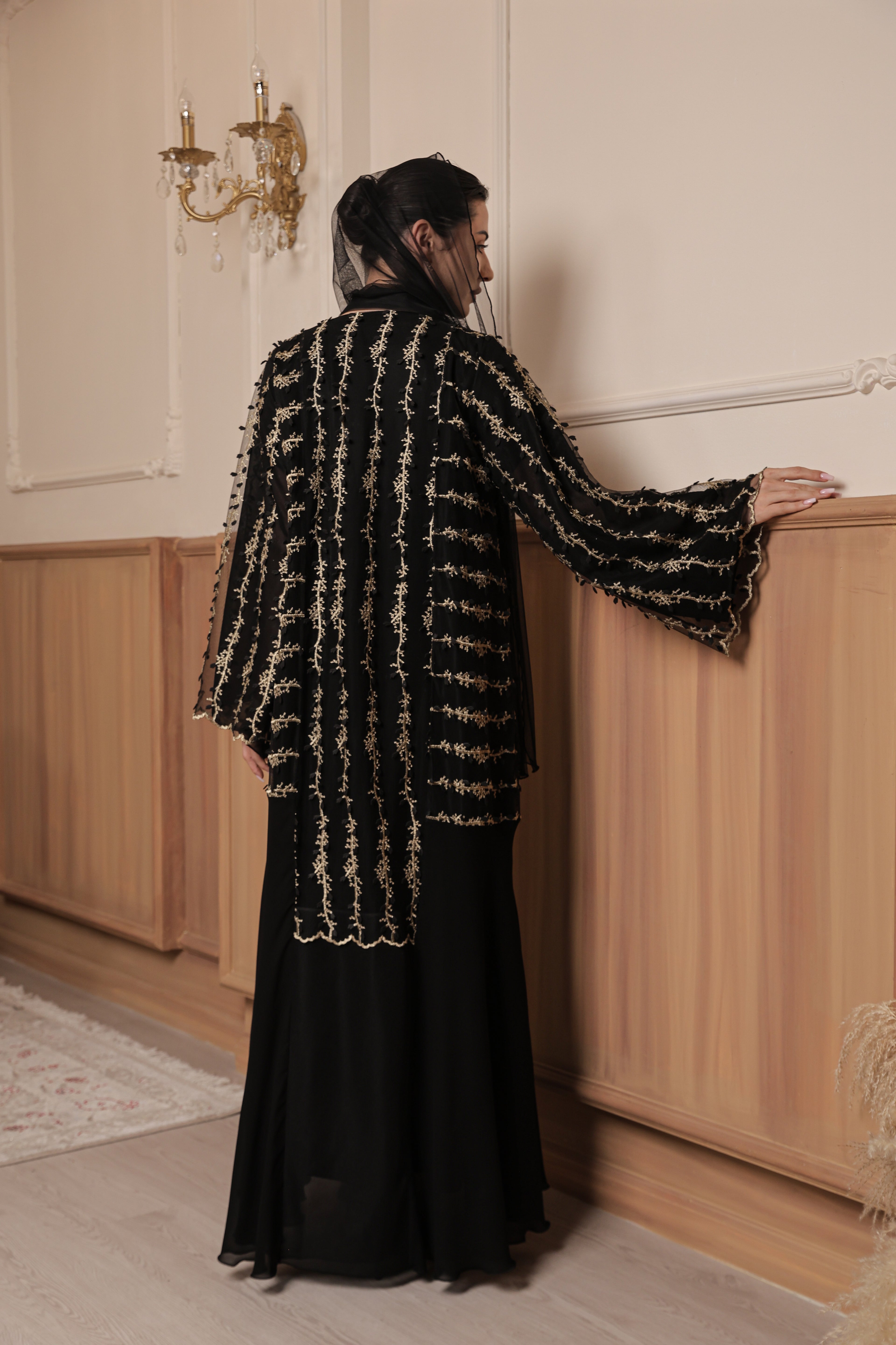 Golden Vine Abaya