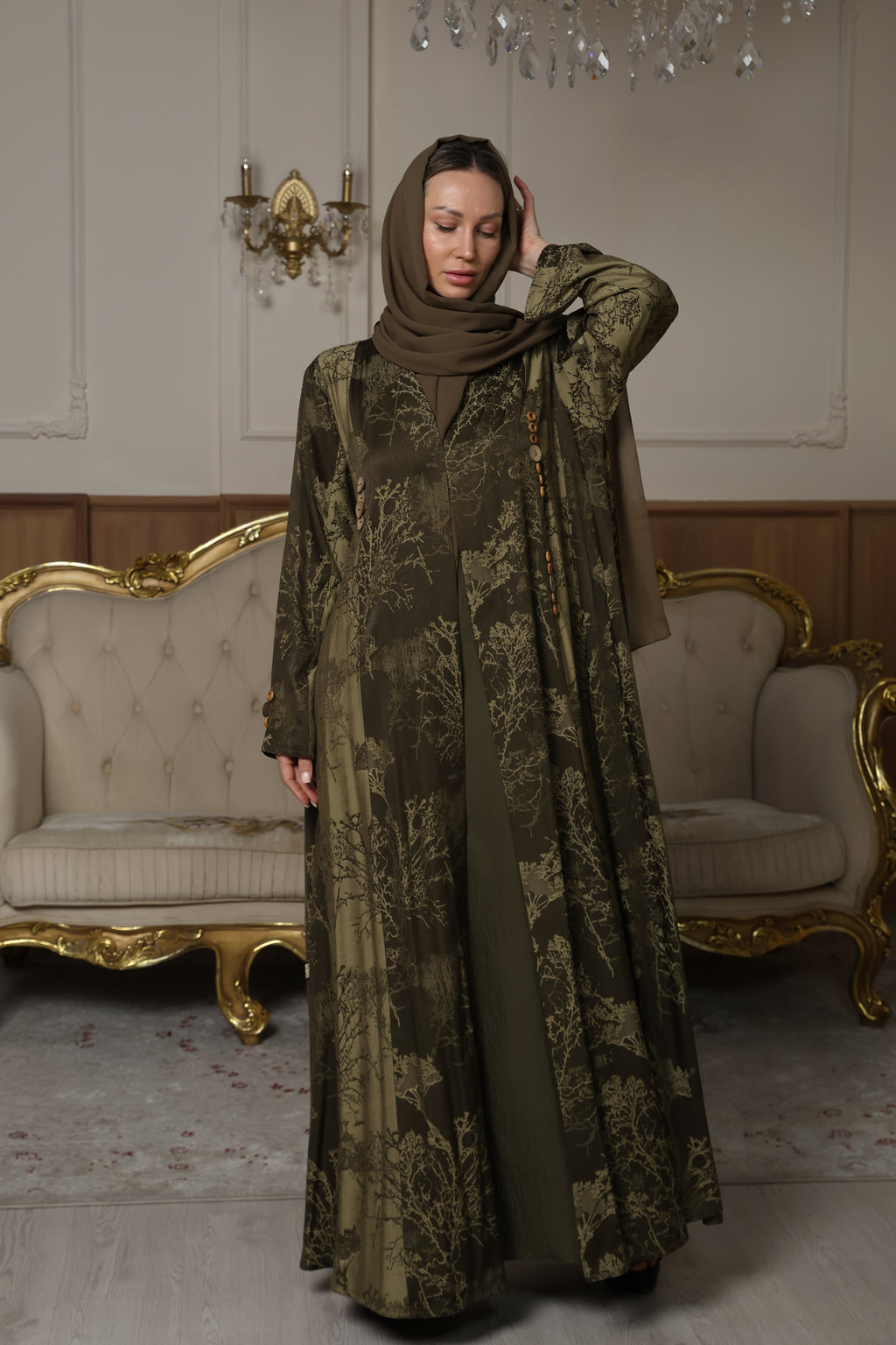 Olive Branch Abaya