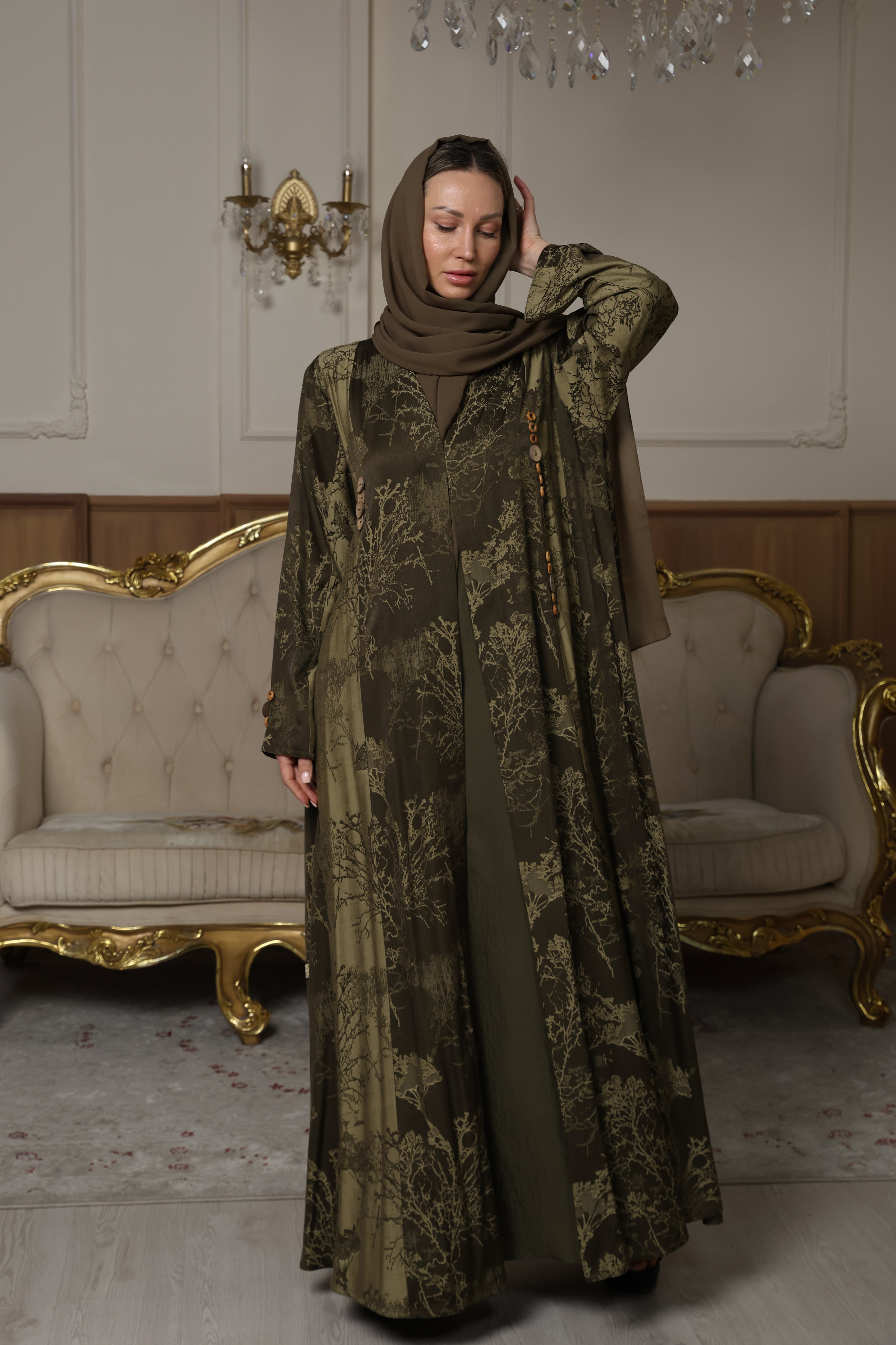 Olive Branch Abaya