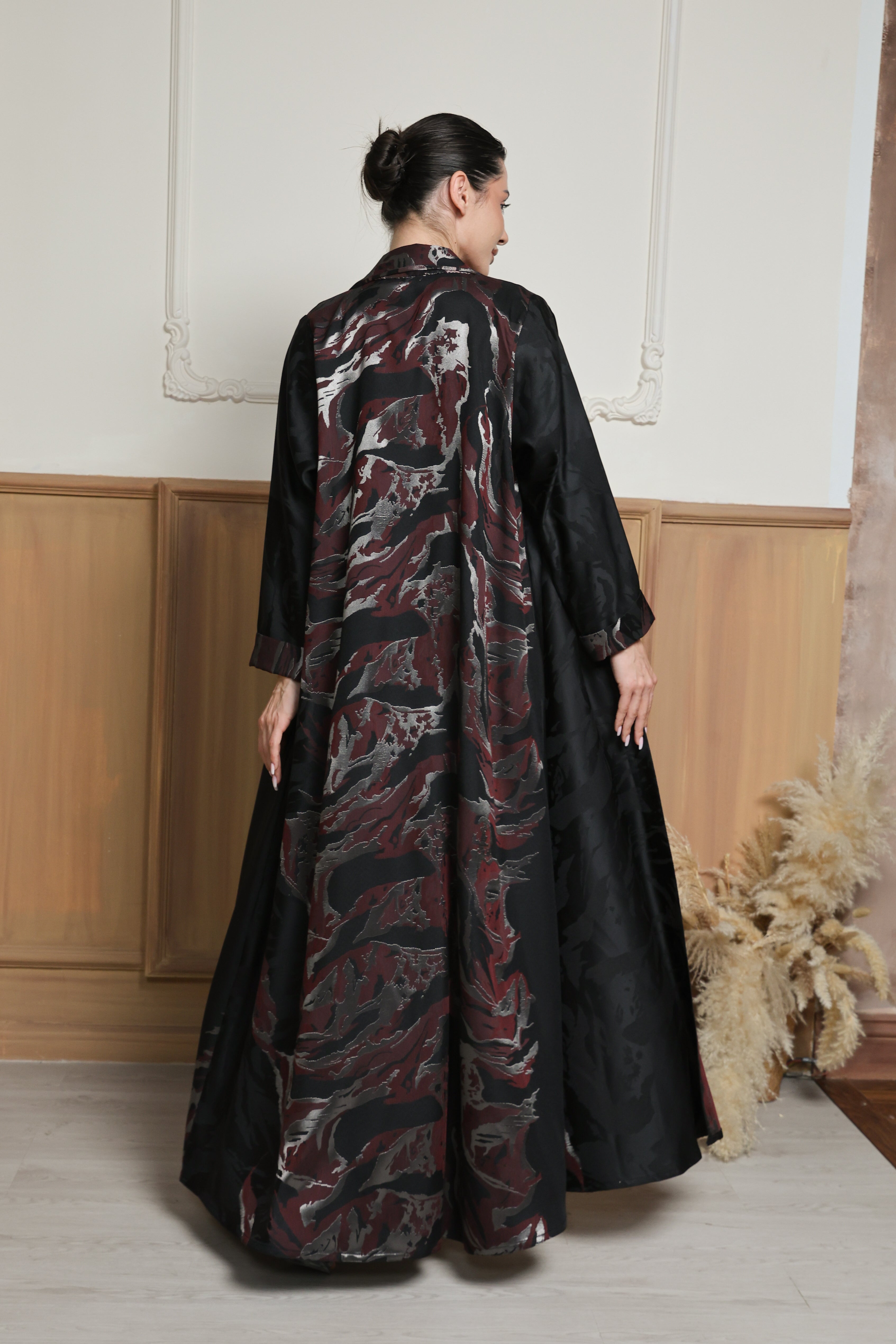 Noir Jacquard Abaya