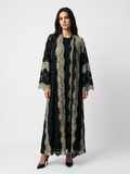 Antique Lattice Abaya — Sage