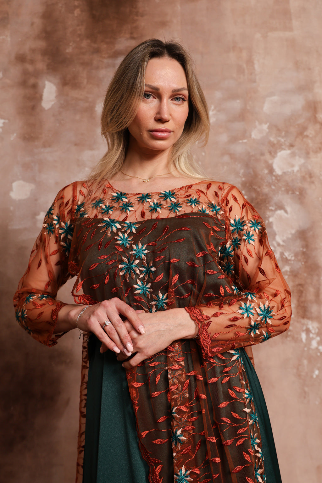 Copper Daisy Dress