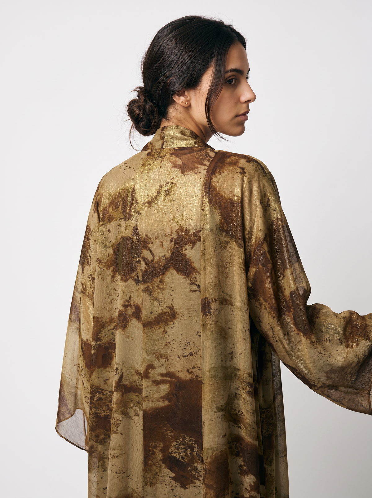 Mirage Marble Abaya — Bronze
