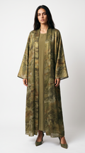 Mirage Marble Abaya — Olive